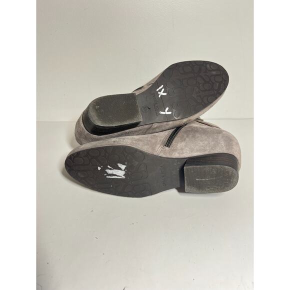 Gentle Souls Taupe Suede Birdie Hidden Wedge 1" Heel Inside Zip Buckle Boot 8.5 - Picture 3 of 7